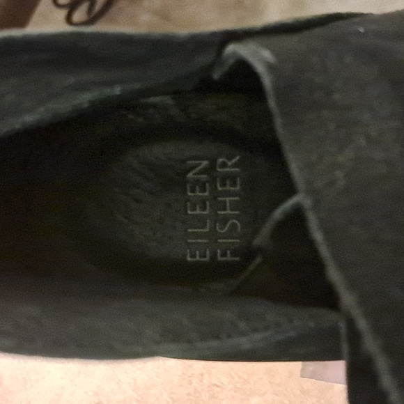 Eileen Fisher~Bayo Black Tumbled Nubuck Leather Booties in size 6.5 - Picture 8 of 8